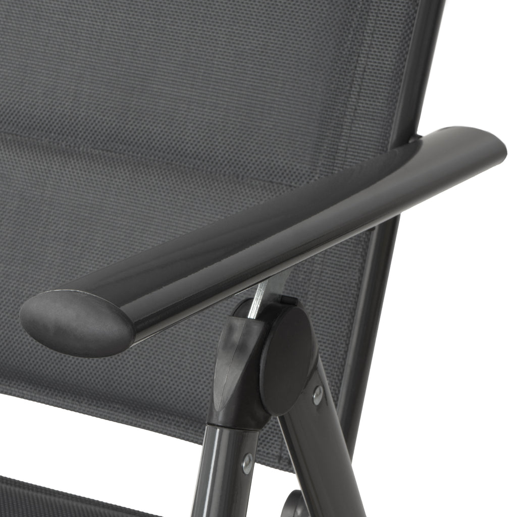 Campingstuhl, 7-fach verstellbar, Outdoor Gartenstuhl