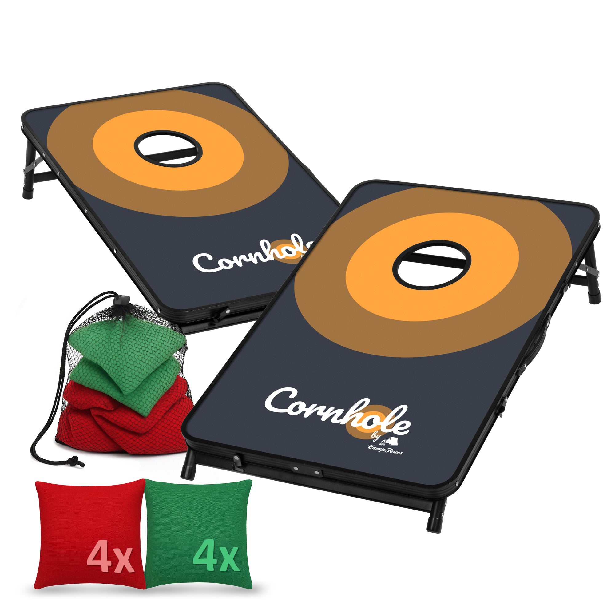 Cornhole Spiel, Offizielles Set, 2 Boards, 8 Wurfsäckchen, 90 x 60 cm