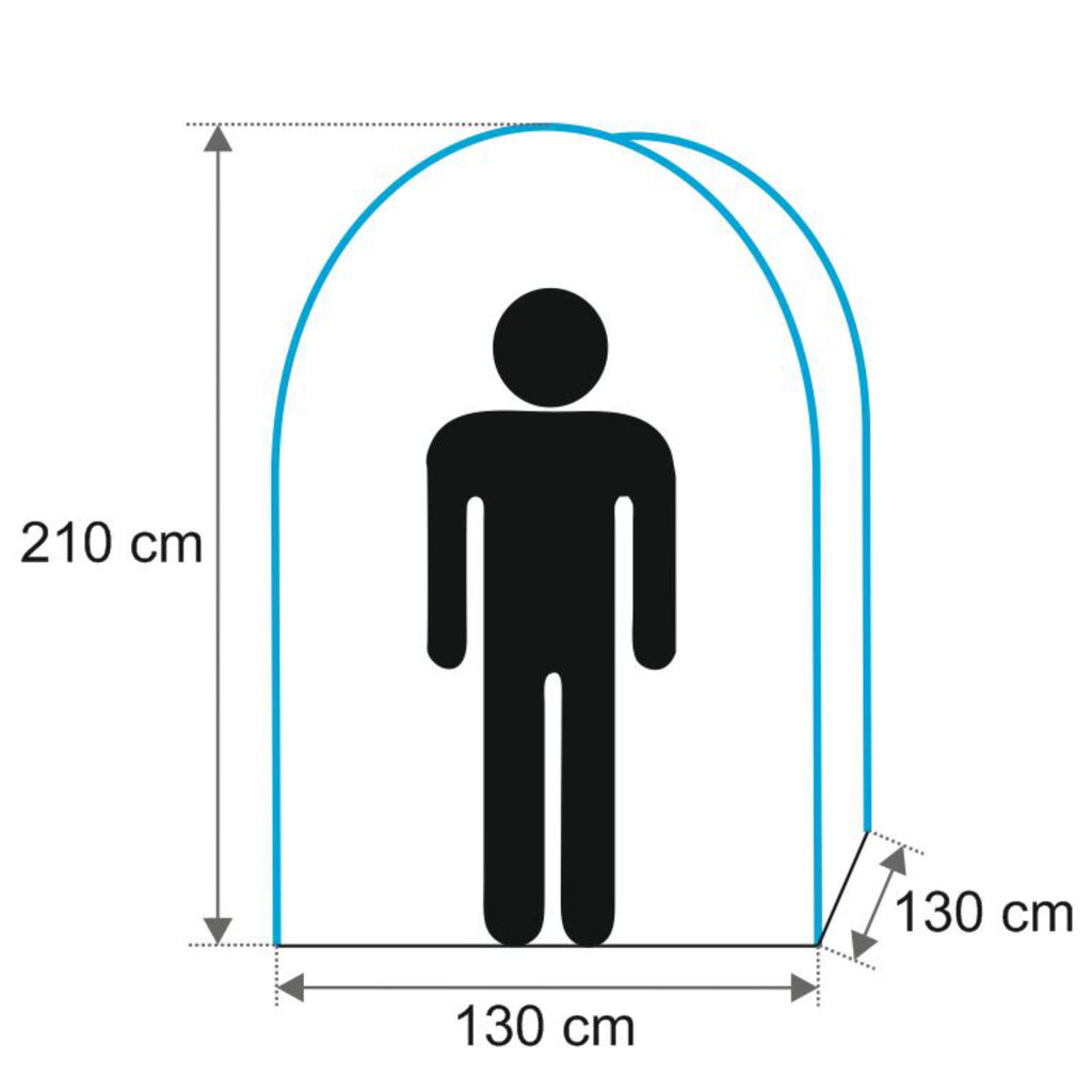 Tente de douche, 130 cm x 130 cm x 210 cm