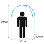 Tente de douche, 130 cm x 130 cm x 210 cm