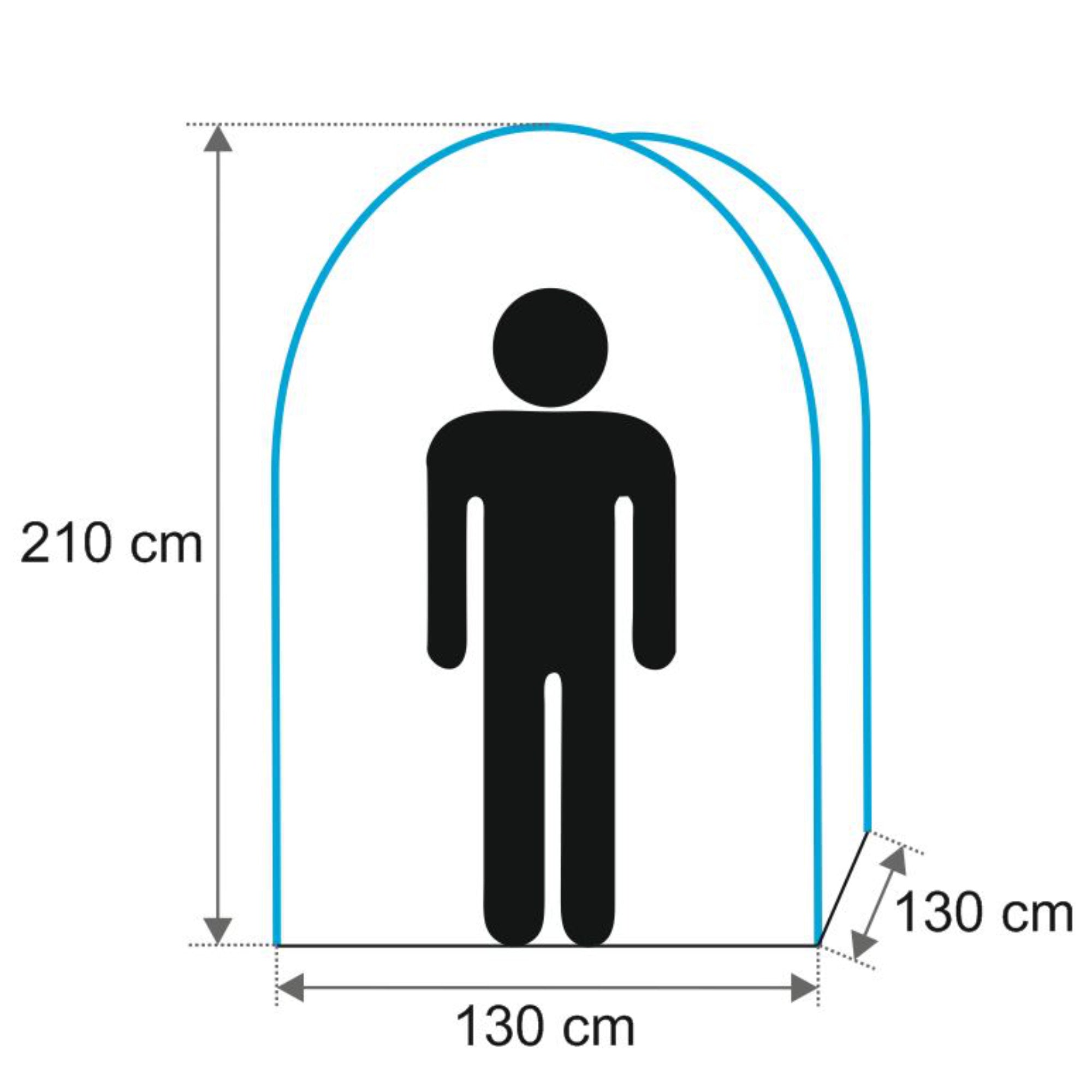 Tente de douche, 130 cm x 130 cm x 210 cm