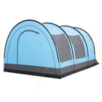 Tunnelzelt "Relax4", 4 Personen, Hellblau/Grau