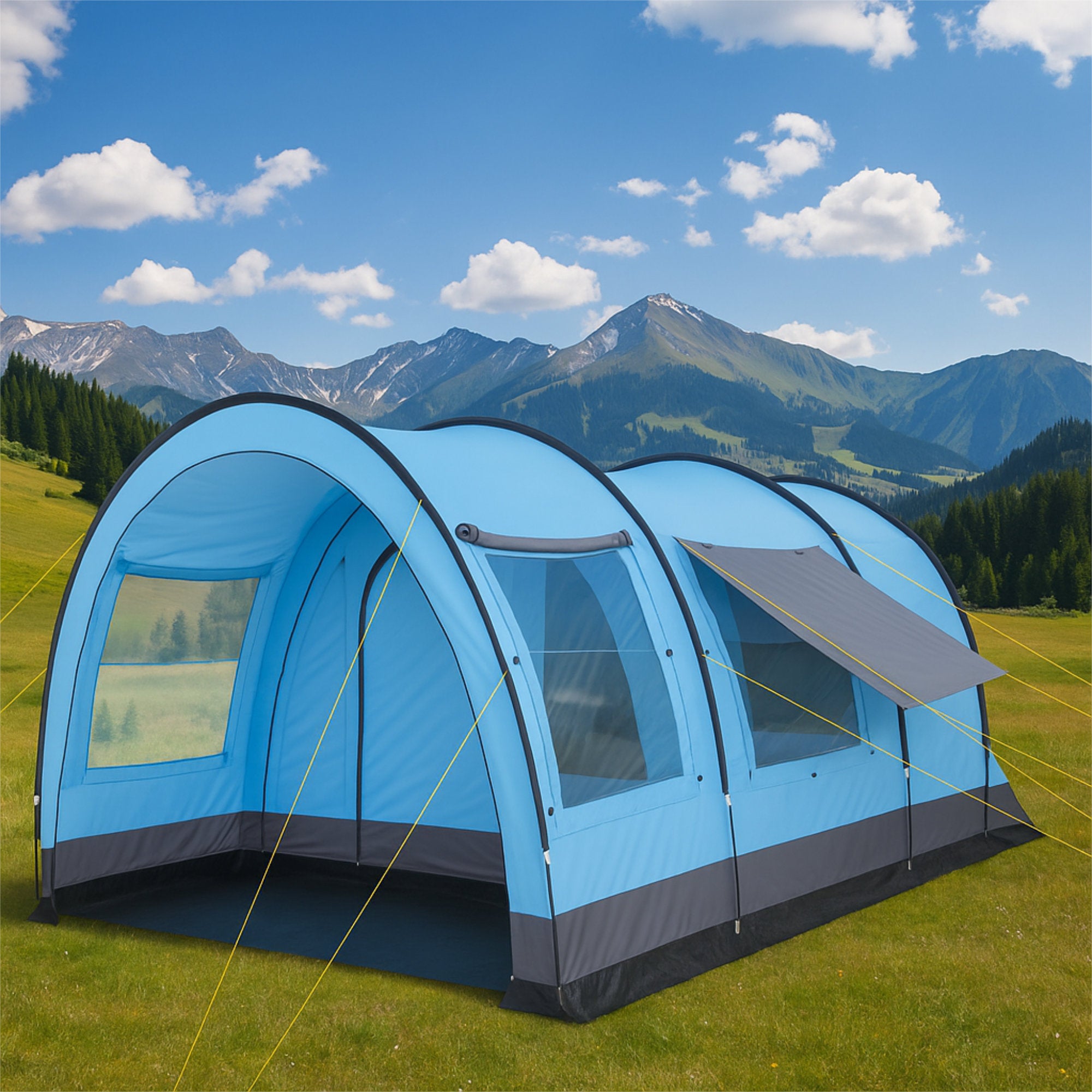 tunnelzelt empress Tunnelzelt "Relax6", 6 Personen – CampFeuer