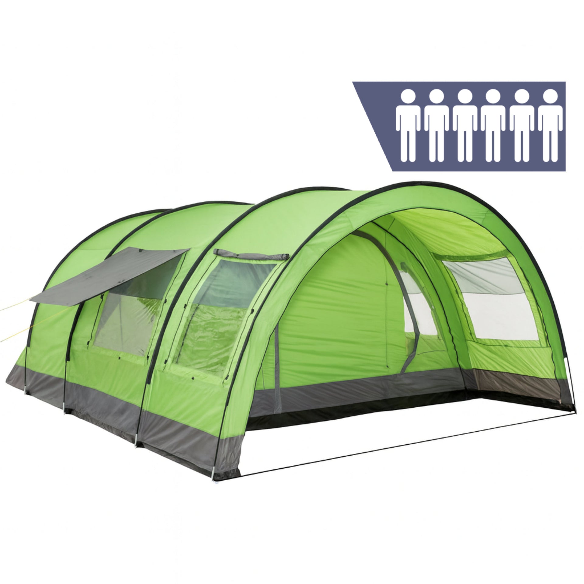 tunnelzelt empress Tunnelzelt "Relax6", 6 Personen – CampFeuer