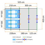 Tunnelzelt "Relax6", 6 Personen
