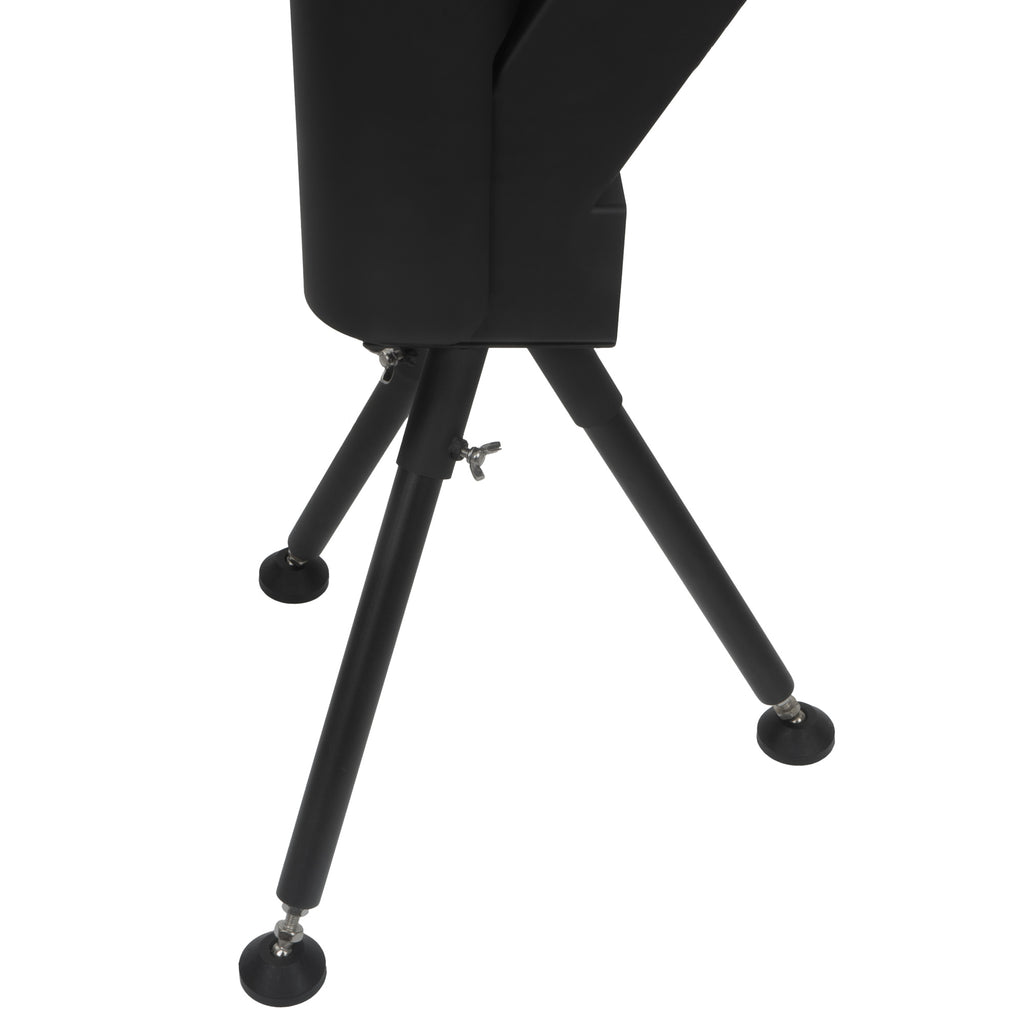 Torche à granulés, acier, 38 x 37 x 148 cm, tube en verre inclus