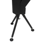 Torche à granulés, acier, 38 x 37 x 148 cm, tube en verre inclus