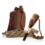 Feuerstahl, Survival Set, inkl. Feuerstahl, Paracord-Seil, Blasrohr, Zunder