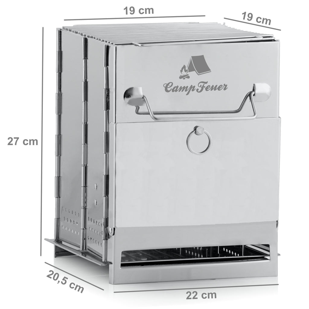 Faltgrill, Edelstahl, klappbar