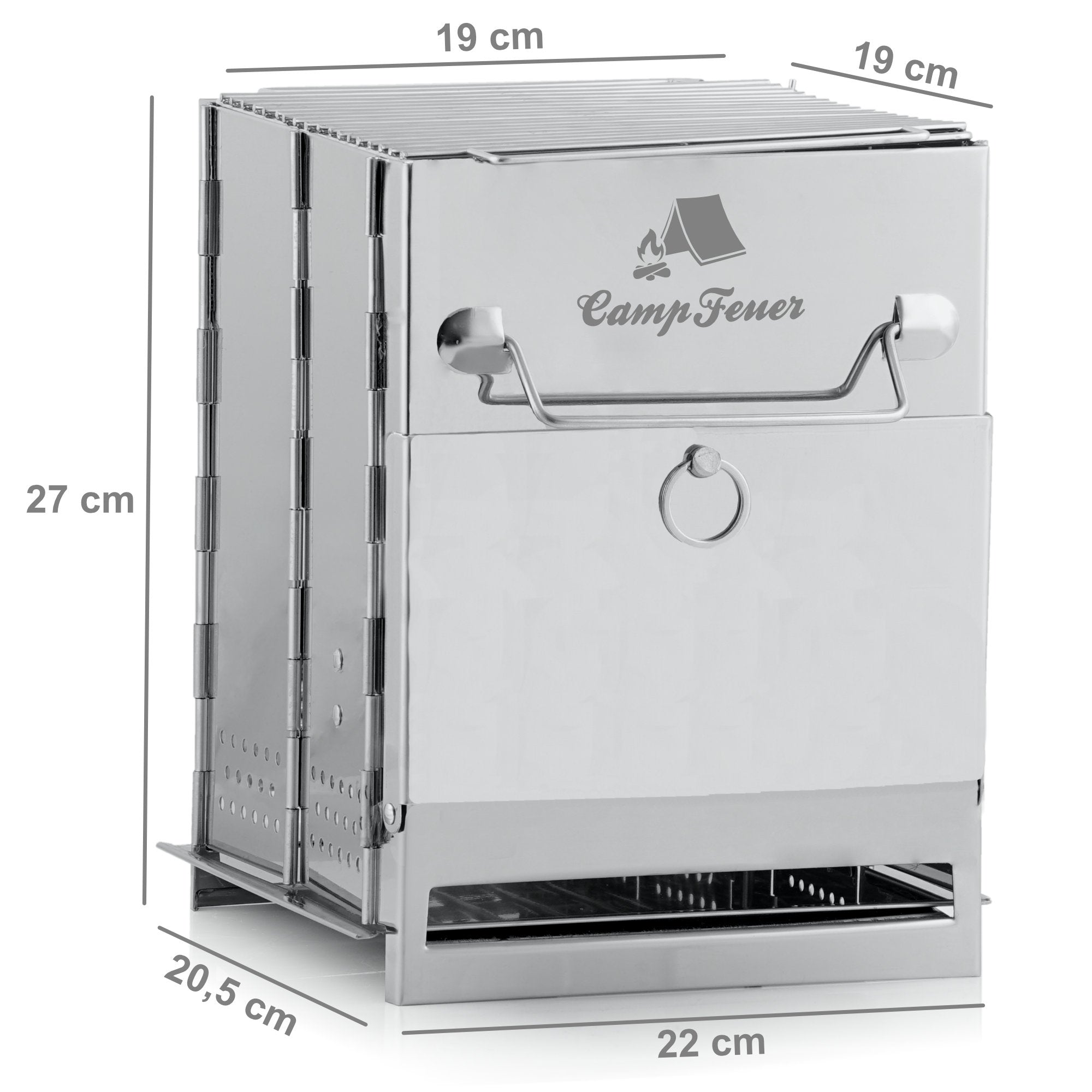 Faltgrill, Edelstahl, klappbar