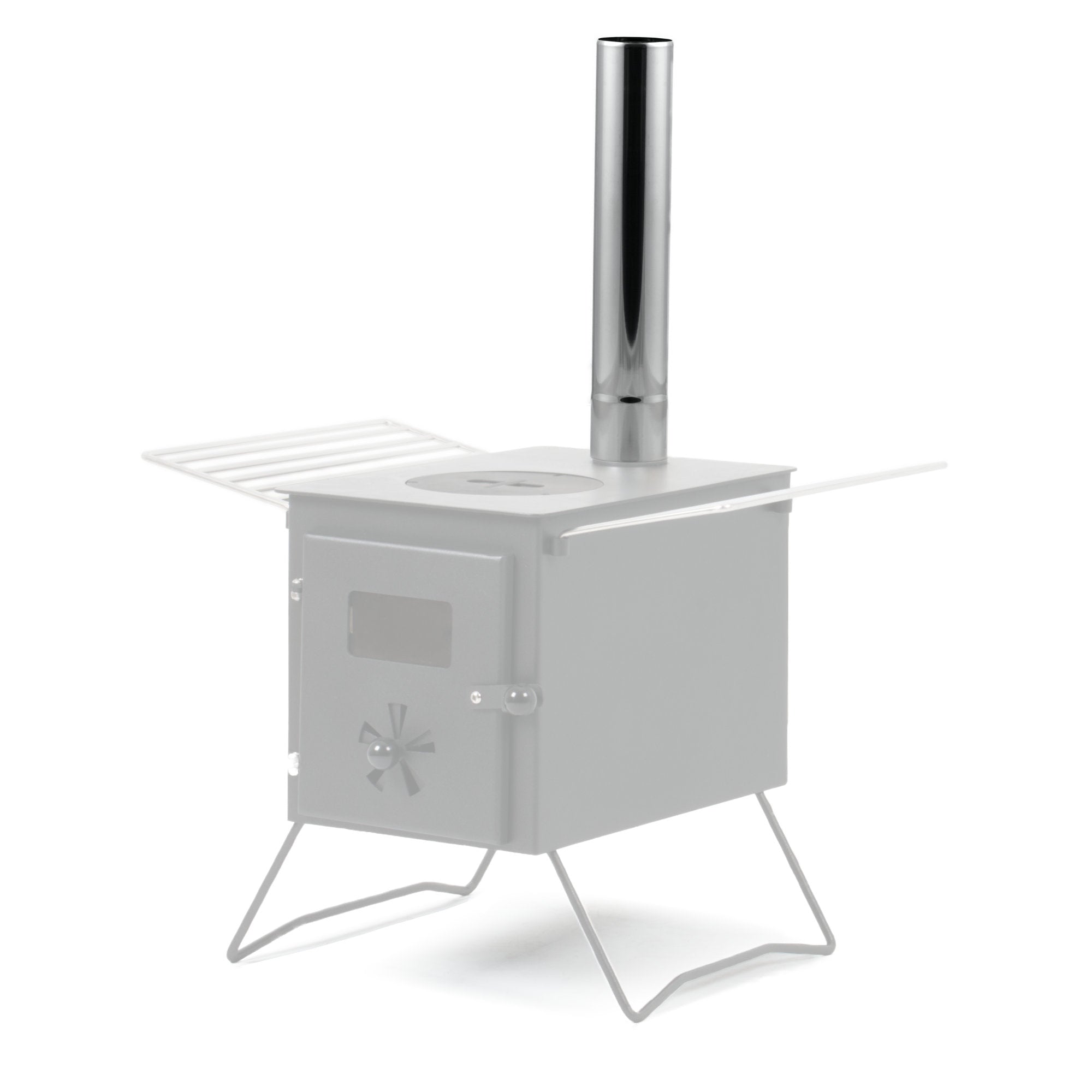 Ofenrohr, Ø 6 cm, Länge 32,5 cm, Edelstahl