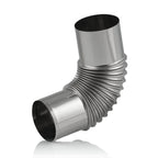 Stove pipe, 90 degree angle bend