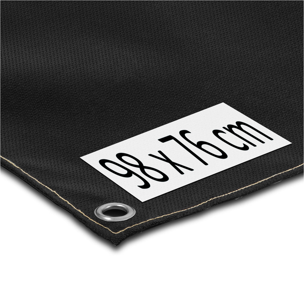 Funkenschutz-Matte für Zeltofen, 98 x 76 cm, Schwarz