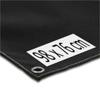 Funkenschutz-Matte für Zeltofen, 98 x 76 cm, Schwarz