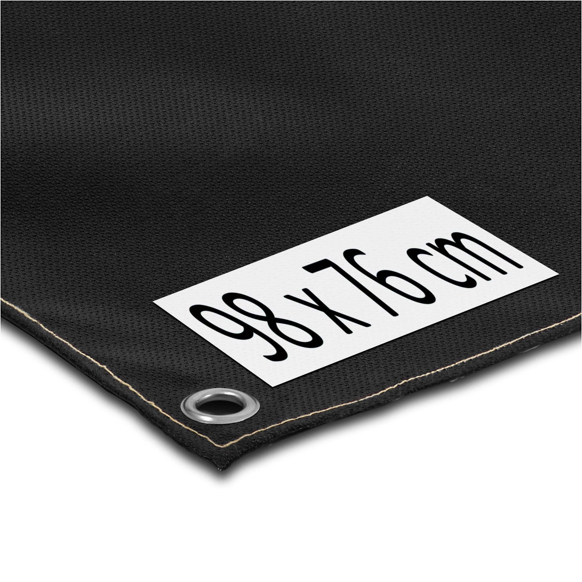 Funkenschutz-Matte für Zeltofen, 98 x 76 cm, Schwarz