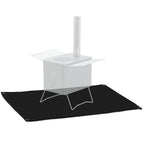 Funkenschutz-Matte für Zeltofen, 98 x 76 cm, Schwarz