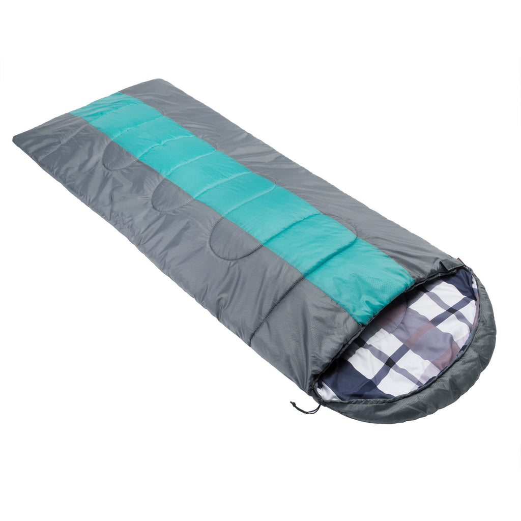 Deckenschlafsack, 220 x 85 cm, Grau/Petrol