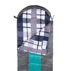 Deckenschlafsack, 220 x 85 cm, Grau/Petrol