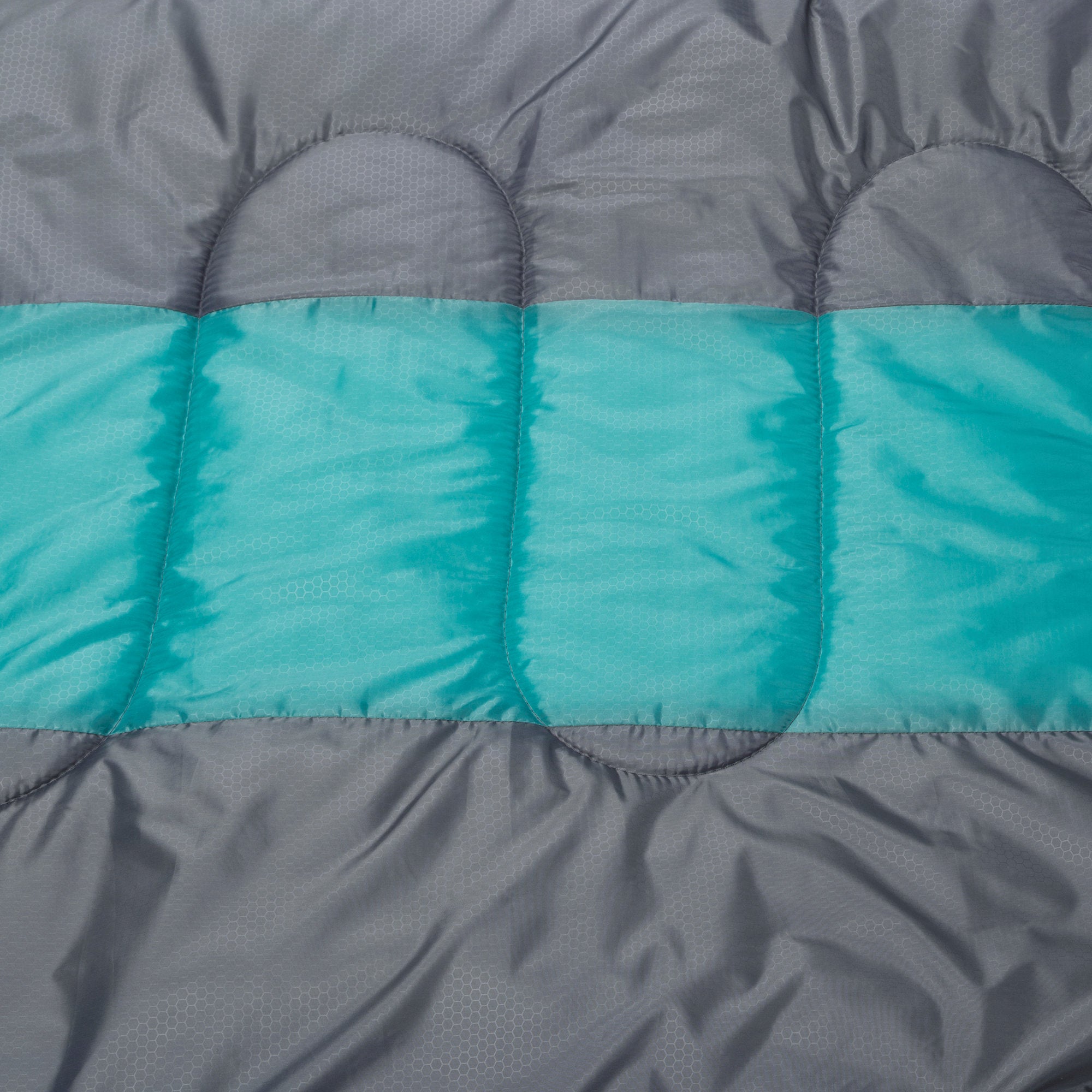 Deckenschlafsack, 220 x 85 cm, Grau/Petrol