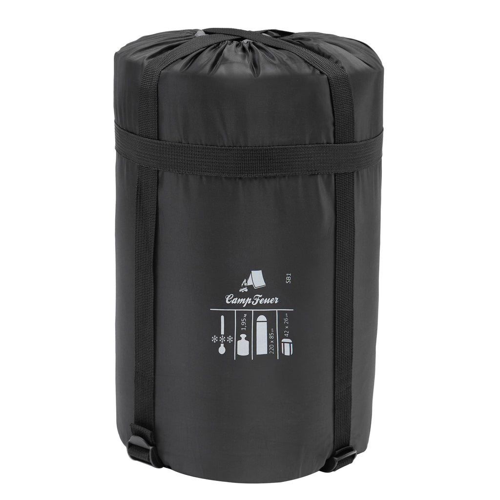 Deckenschlafsack, 220 x 85 cm, Grau/Petrol