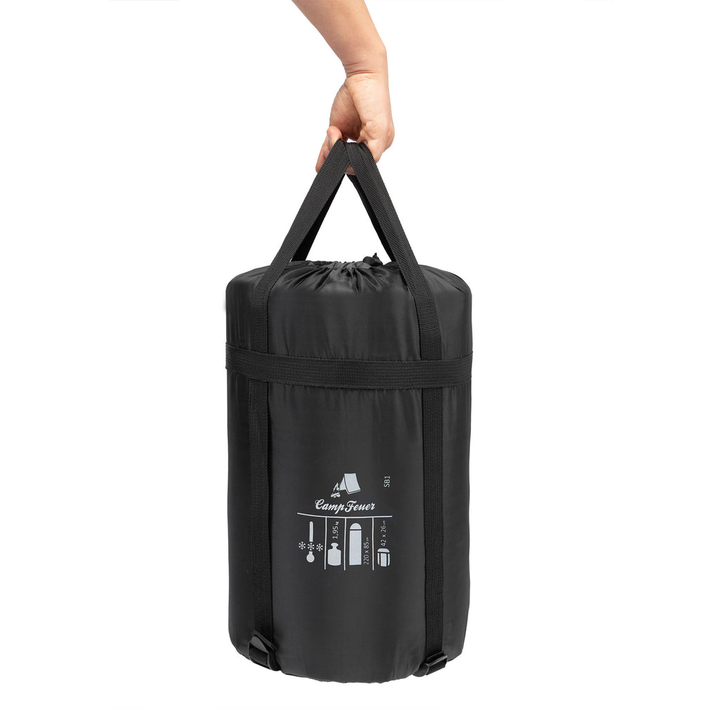 Deckenschlafsack, 220 x 85 cm, Grau/Petrol