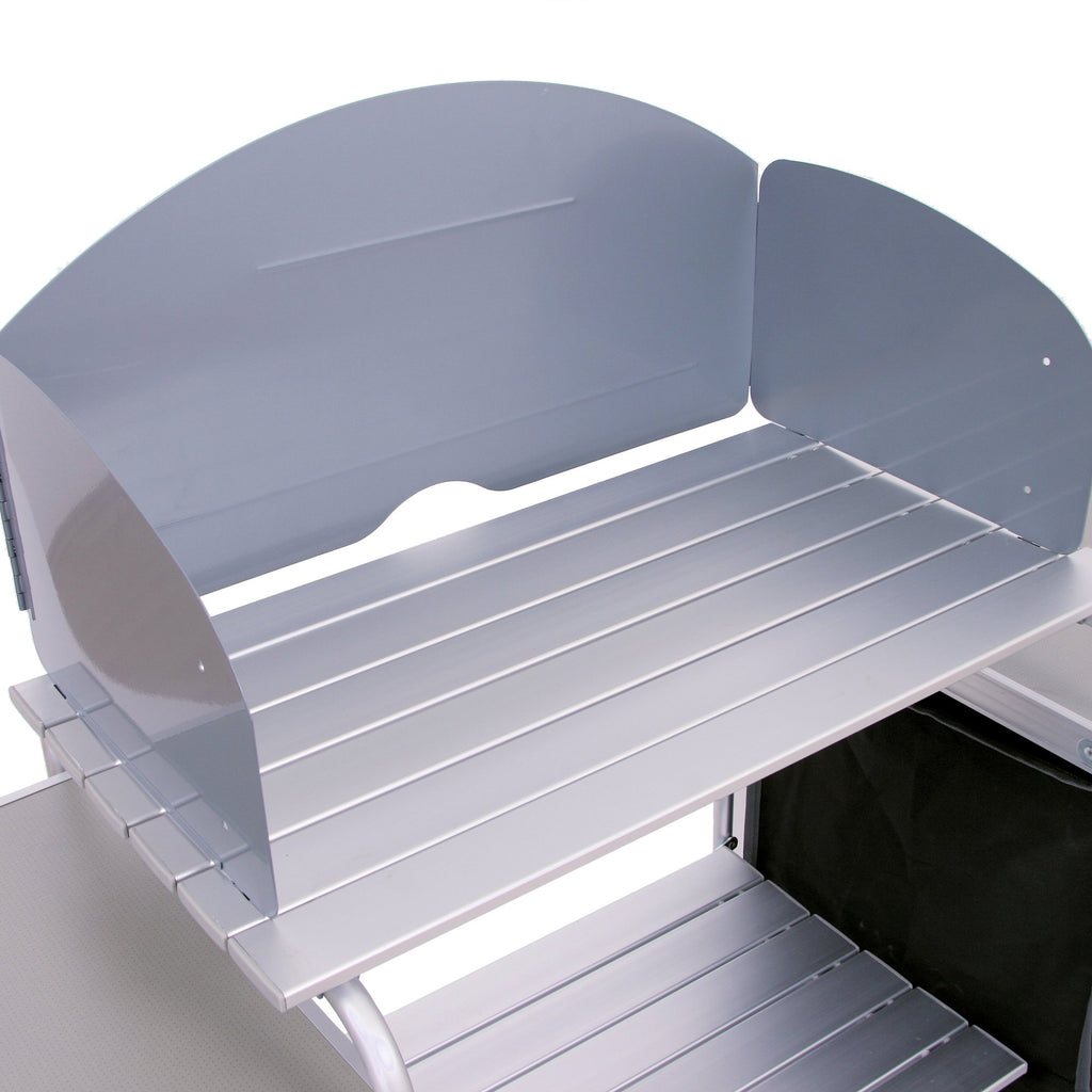 Campingschrank, 171 x 48 x 111 cm, faltbar, inkl. Spritzschutz, Ablagen und Staufächer