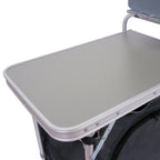 Campingschrank, 171 x 48 x 111 cm, faltbar, inkl. Spritzschutz, Ablagen und Staufächer