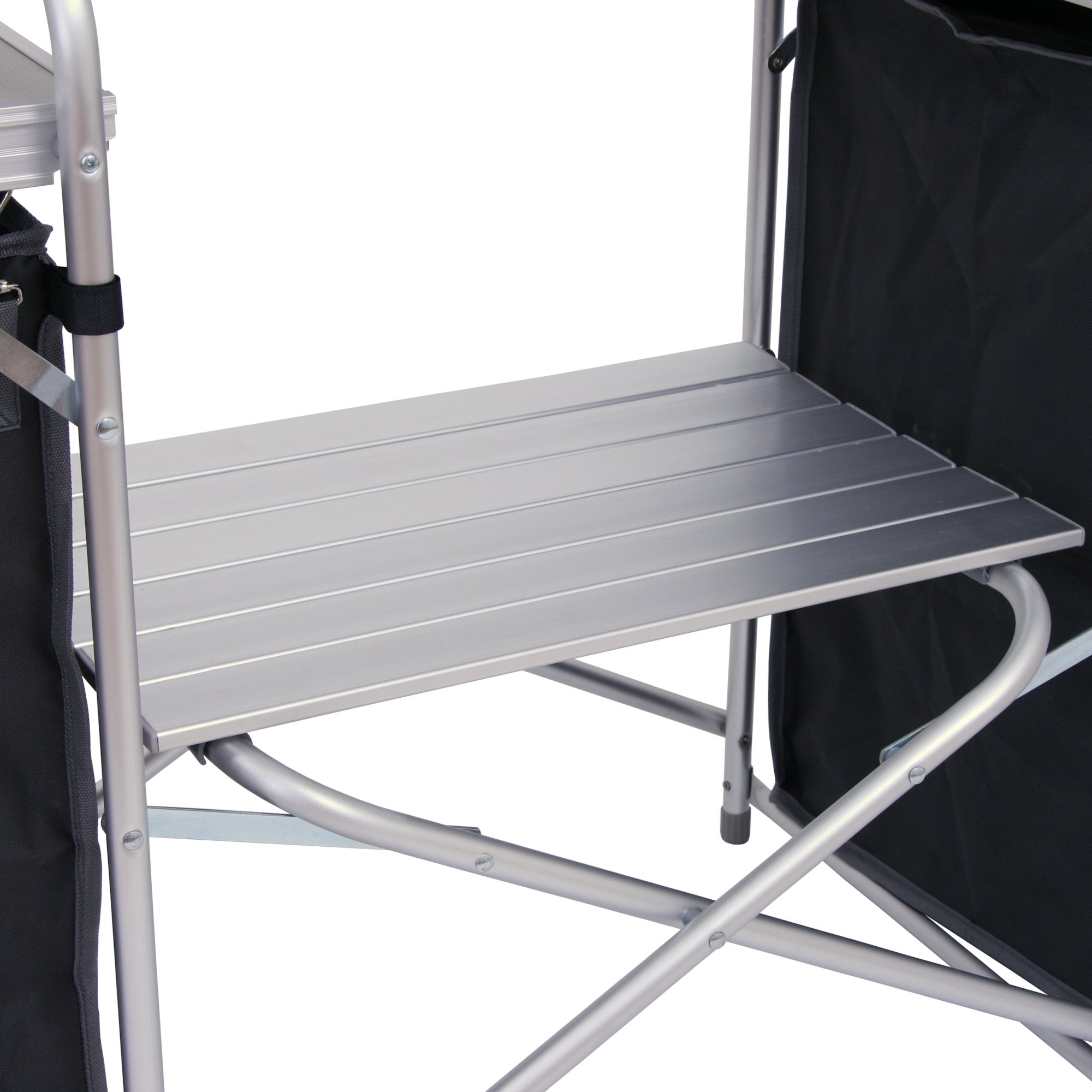 Campingschrank, 171 x 48 x 111 cm, faltbar, inkl. Spritzschutz, Ablagen und Staufächer