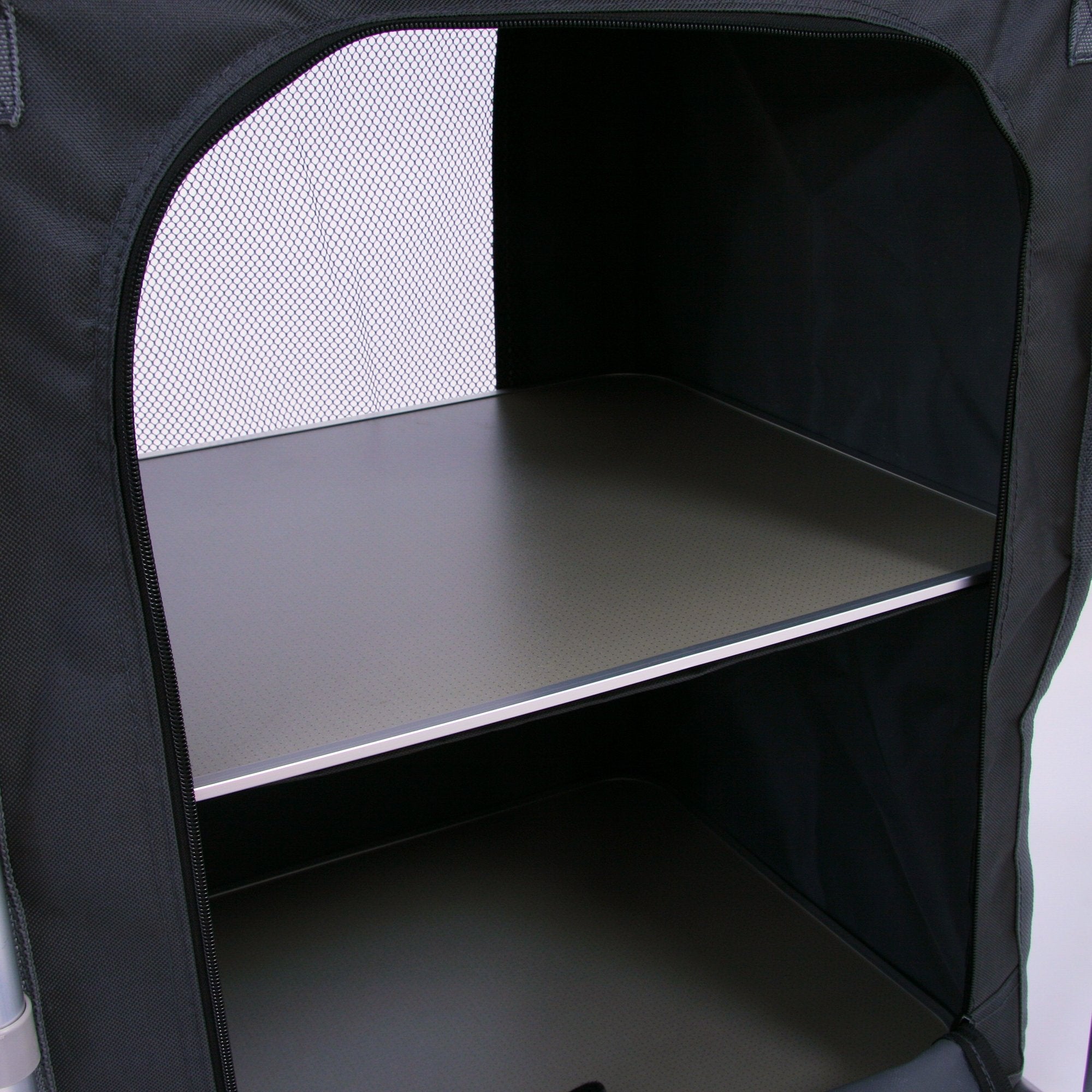 Campingschrank, 171 x 48 x 111 cm, faltbar, inkl. Spritzschutz, Ablagen und Staufächer