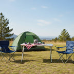 Table de camping en aluminium, 140 x 70 x 70 cm, 4 personnes, pliable