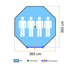 Tipi Zelt "Spirit", 4 Personen, 3000 mm Wassersäule