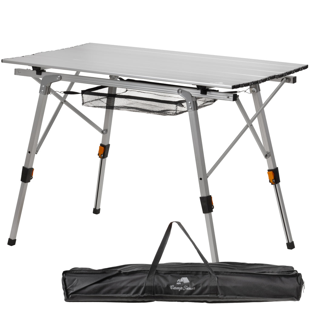 campingtisch klein faltbar Campingtisch, 90,5 x 51,5 cm, faltbar, höhenverstellbar – CampFeuer