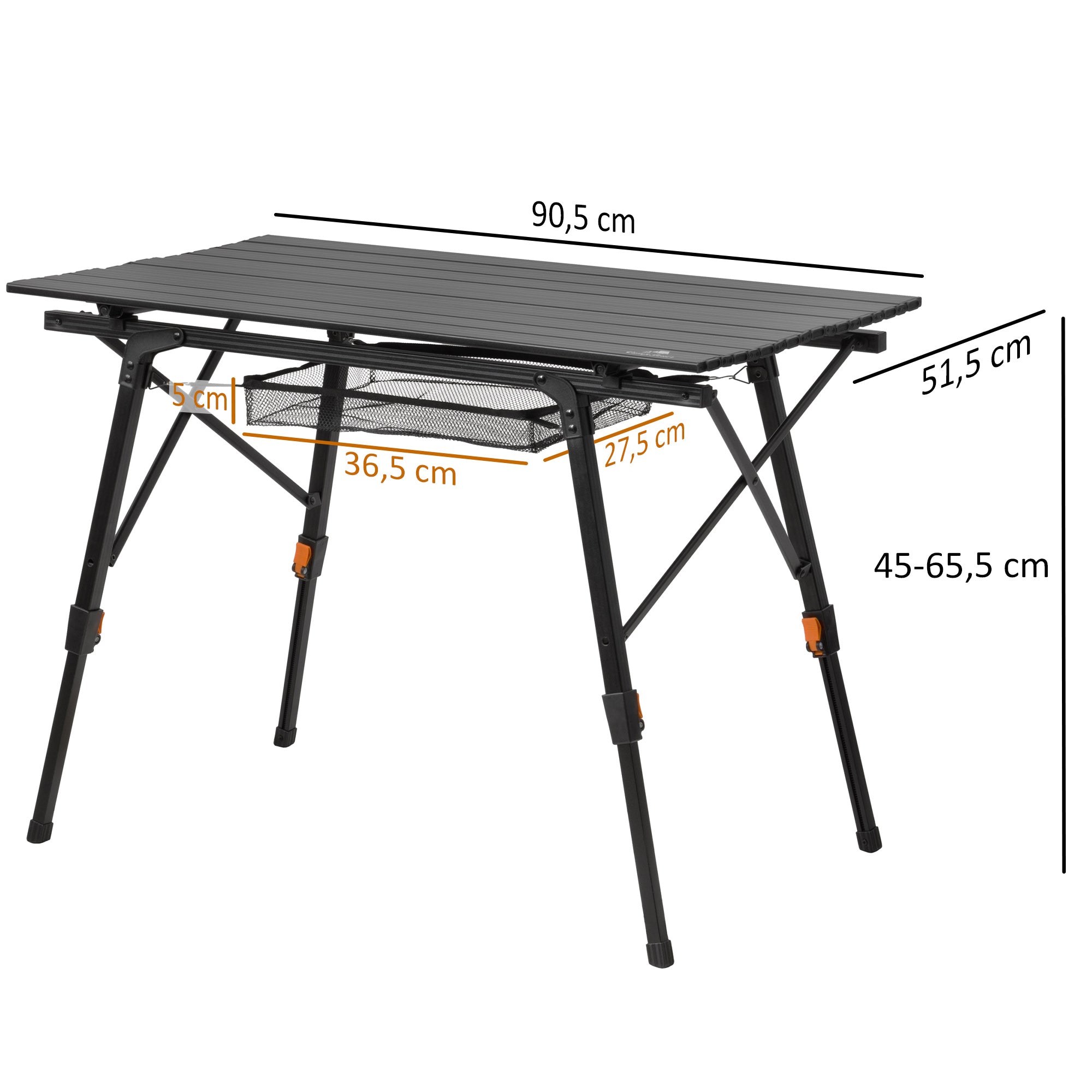 campingtisch 5 personen Campingtisch, 90,5 x 51,5 cm, faltbar, höhenverstellbar – CampFeuer