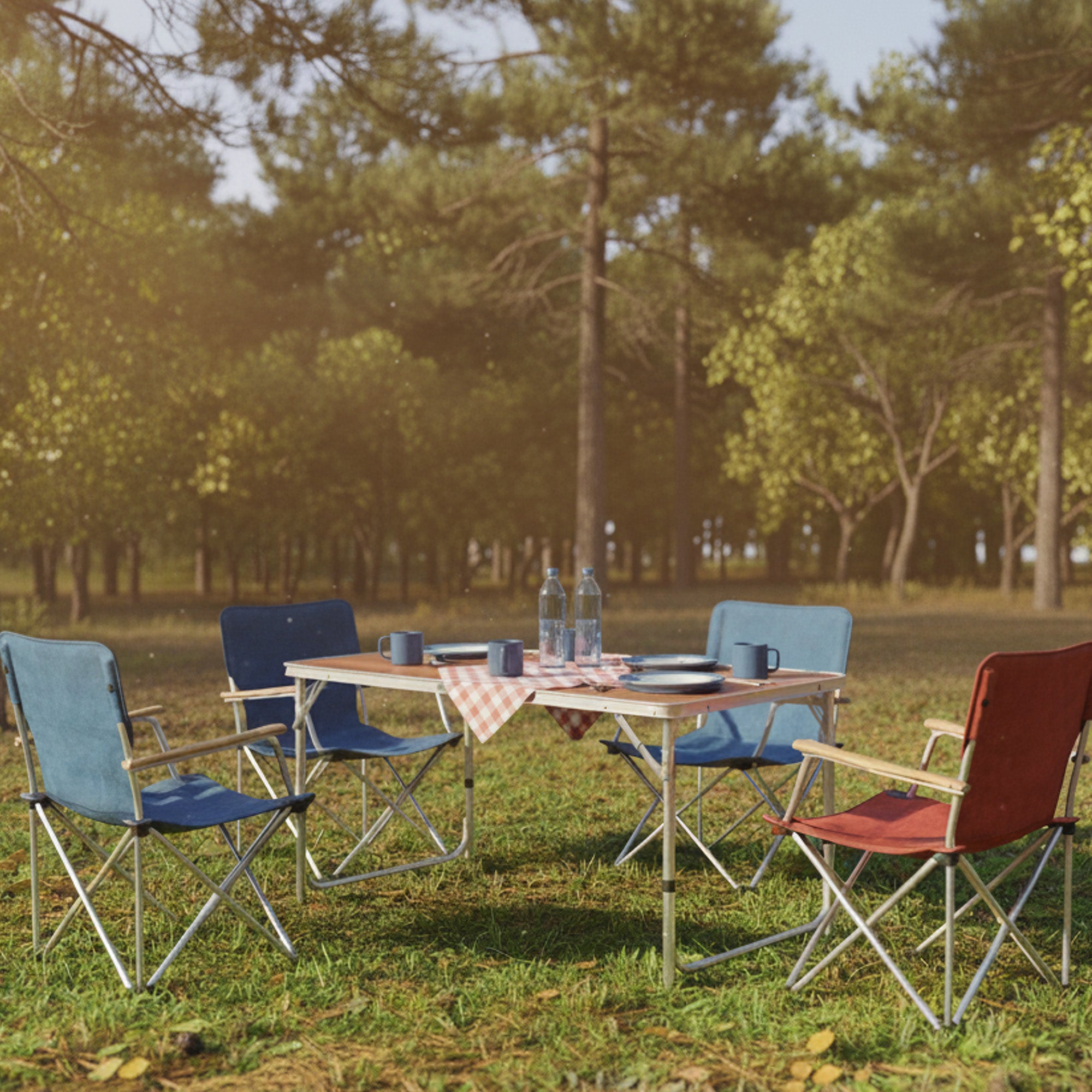 campingtisch klappbar 120 x 60 Campingtisch, Aluminium, 120 x 60 cm, 6 Personen, faltbar – CampFeuer