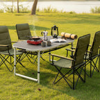 Campingtisch, 150 x 80 cm, 6 Personen, faltbar, höhenverstellbar