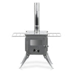 Zeltofen, 51,5 x 42 x 216 cm, Edelstahl