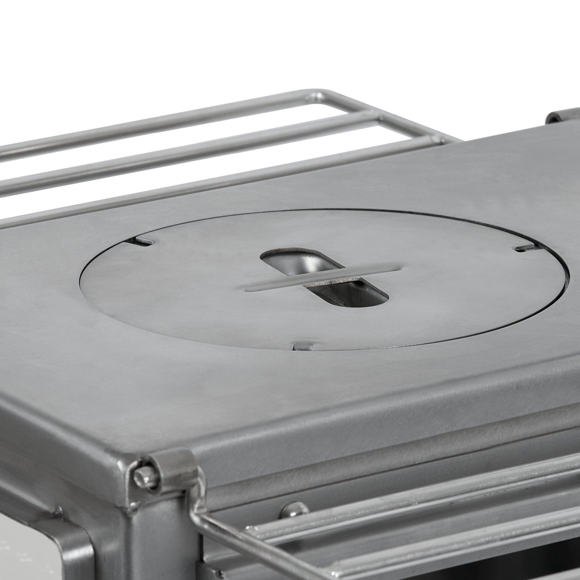 Zeltofen, 51,5 x 42 x 216 cm, Edelstahl