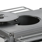 Zeltofen, 51,5 x 42 x 216 cm, Edelstahl