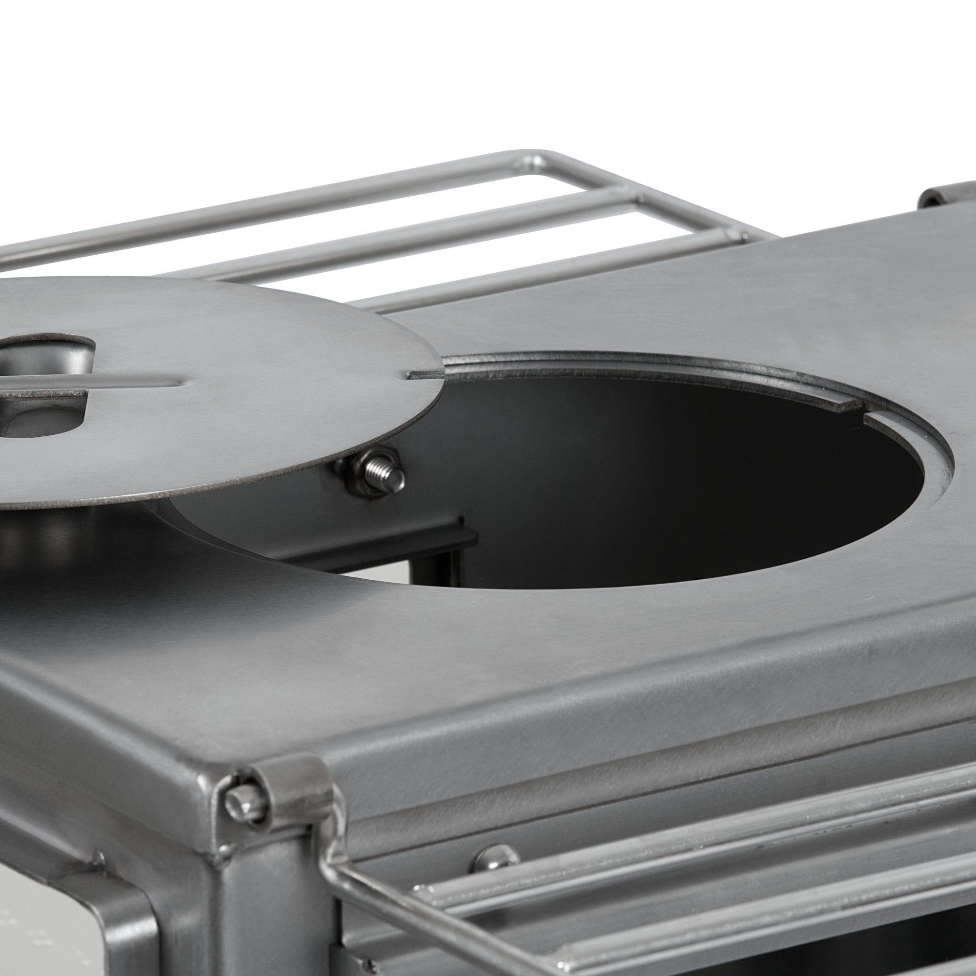 Zeltofen, 51,5 x 42 x 216 cm, Edelstahl