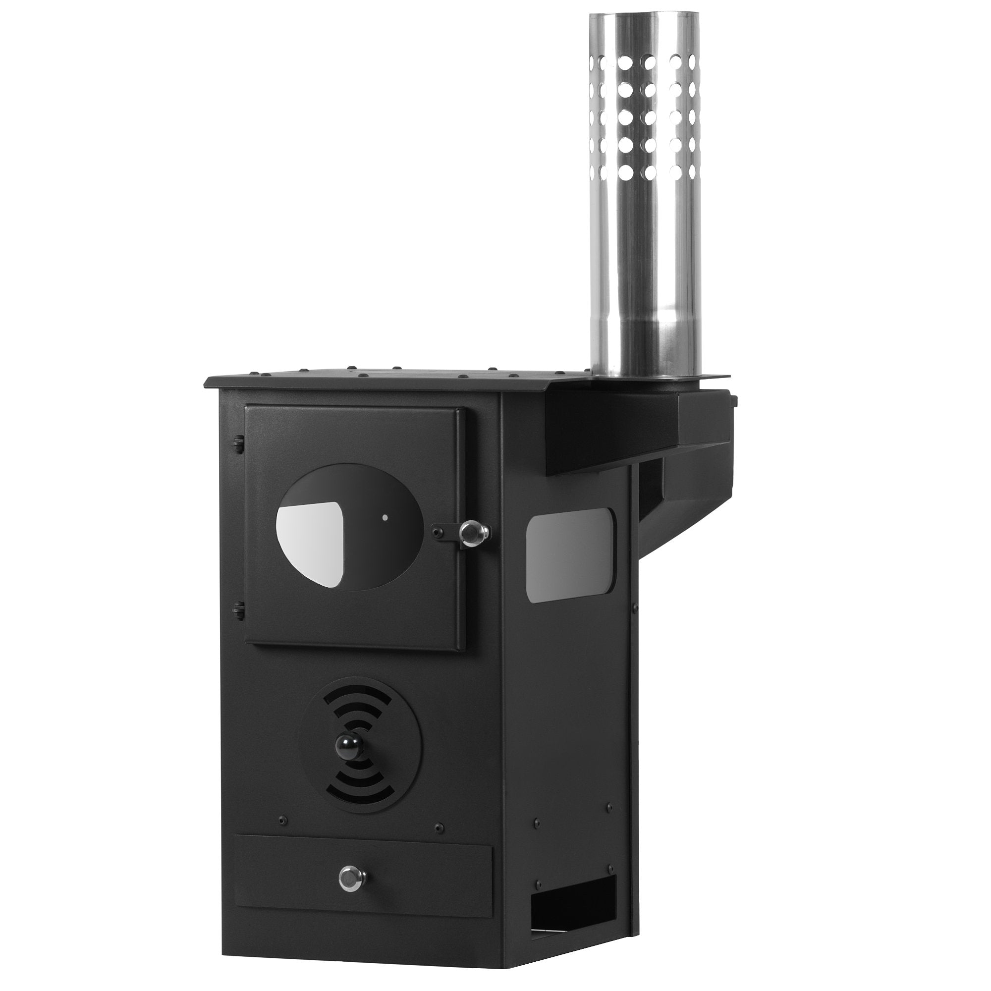 Patio heater, 58 x 43 x 157 cm, including fire chamber and fire pit