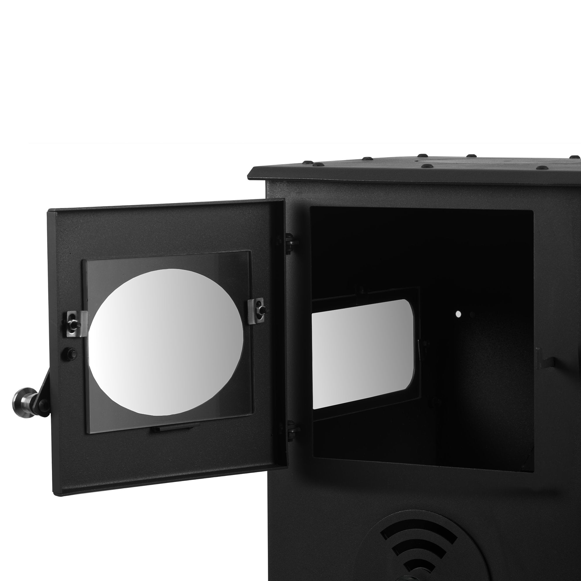 Patio heater, 58 x 43 x 157 cm, including fire chamber and fire pit