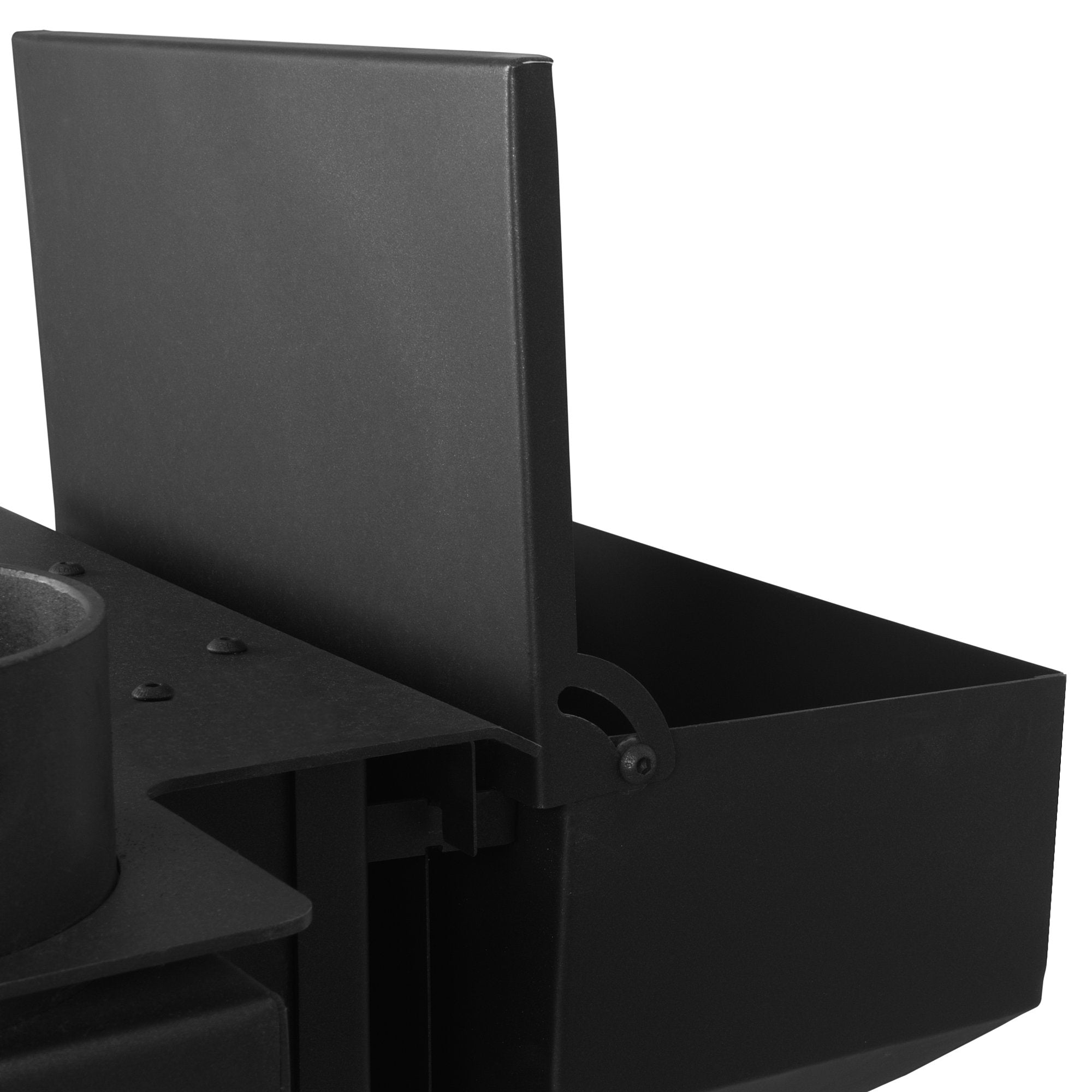 Chauffage de terrasse, 58 x 43 x 157 cm, comprenant un foyer et un brasero.